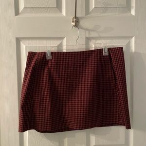 UO Gingham Mini Skirt